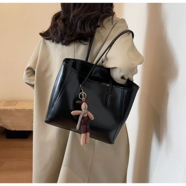 Túi tote nữ cổ điển phong cách mới Hàn Quốc mùa xuân 2.025, sức chứa lớn, đi lại