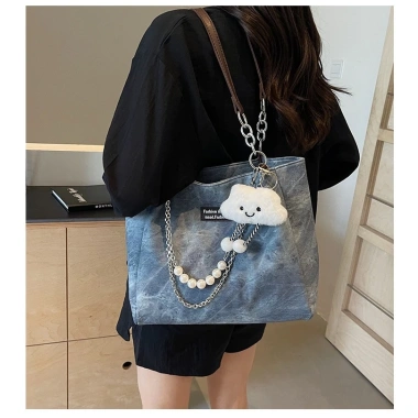 Túi Tote Nữ Công Sở Size 35 Đeo Vai, Kẹp Nách, Dây Xích và Charm Mây - Giá chỉ 71.850₫ DK09