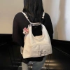 Túi tote nữ da PU bóng đeo vai chéo kèm charm gấu - Balô Hàn Quốc thời trang công sở giảm giá 8