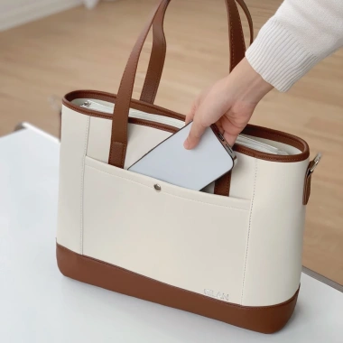 Túi tote nữ GILAN Coco Bag da size lớn, đựng Laptop A4, đi làm, đi học 389k 7