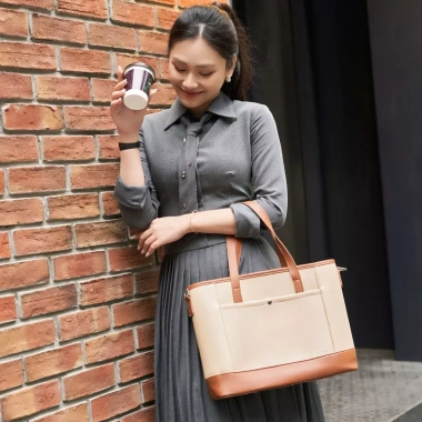 Túi tote nữ GILAN Coco Bag da size lớn, đựng Laptop A4, đi làm, đi học 389k 9