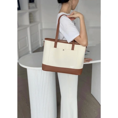 Túi tote nữ GILAN Coco Bag da size lớn, đựng Laptop A4, đi làm, đi học 389k 10