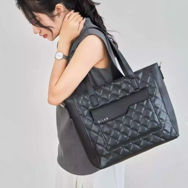 Túi tote nữ GILAN Dani Bag da lớn, đựng Laptop và tài liệu A4, giảm còn 390.000
