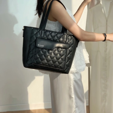 Túi tote nữ GILAN Dani Bag da lớn, đựng Laptop và tài liệu A4, giảm còn 390.000