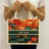 Túi Tote Nữ Hoa Sen Đỏ Canvas Size M - Đi biển du lịch, chỉ 129.630₫ 3