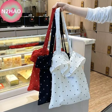 Túi Tote Nữ N2HAO Chấm Bi Dung Lượng Lớn - Kỳ Nghỉ, Xếp Ly, Túi Mua Sắm Đa Năng 3 Túi Tote Nữ N2HAO Chấm Bi Dung Lượng Lớn - Kỳ Nghỉ, Xếp Ly, Túi Mua Sắm Đa Năng 3