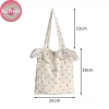 Túi Tote Nữ N2HAO Chấm Bi Dung Lượng Lớn - Kỳ Nghỉ, Xếp Ly, Túi Mua Sắm Đa Năng 9