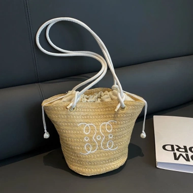Túi Tote Nữ Retro Đa Năng Dung Tích Lớn Ống Hút Dệt Đeo Vai - Giá 117.720₫ 8