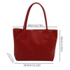 Túi Tote OLVIDO cá sấu PU màu trơn, hộp du lịch, túi đeo vai dung lượng lớn 159.840₫ 2