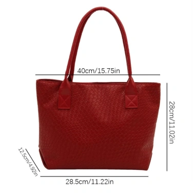 Túi Tote OLVIDO cá sấu PU màu trơn, hộp du lịch, túi đeo vai dung lượng lớn 159.840₫ 2