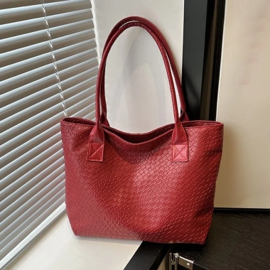 Túi Tote OLVIDO cá sấu PU màu trơn, hộp du lịch, túi đeo vai dung lượng lớn 159.840₫ 6
