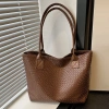 Túi Tote OLVIDO cá sấu PU màu trơn, hộp du lịch, túi đeo vai dung lượng lớn 159.840₫ 7