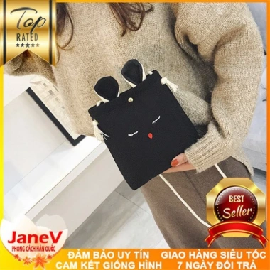 Túi Tote Thỏ Ulzzang Dễ Thương - Free ship, Giá ưu đãi 385.000 VNĐ 5 Túi Tote Thỏ Ulzzang Dễ Thương - Free ship, Giá ưu đãi 385.000 VNĐ 5