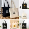 Túi tote vải bố canvas cotton Hàn Quốc - Đeo vai, đựng A4, phù hợp học & chơi, chỉ 49.000đ