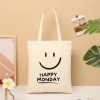 Túi tote vải bố canvas cotton Hàn Quốc - Đeo vai, đựng A4, phù hợp học & chơi, chỉ 49.000đ 3