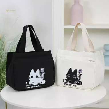 Túi Tote Vải Đa Năng Hoạt Hình MUQV cho Nhân Viên Văn Phòng Ăn Trưa Giá Ưu Đãi