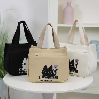 Túi Tote Vải Đa Năng Hoạt Hình MUQV cho Nhân Viên Văn Phòng Ăn Trưa Giá Ưu Đãi