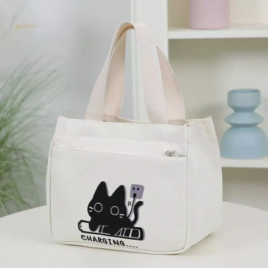 Túi Tote Vải Đa Năng Hoạt Hình MUQV cho Nhân Viên Văn Phòng Ăn Trưa Giá Ưu Đãi