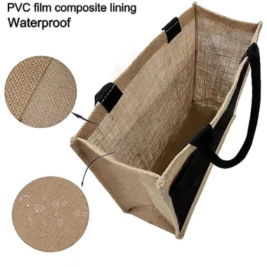 Túi Tote vải lanh in chữ vàng nổi bật, nhẹ gọn đi biển và mua sắm - Chỉ 70.200₫