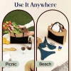 Túi Tote vải lanh in chữ vàng nổi bật, nhẹ gọn đi biển và mua sắm - Chỉ 70.200₫ 6