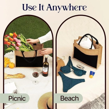 Túi Tote vải lanh in chữ vàng nổi bật, nhẹ gọn đi biển và mua sắm - Chỉ 70.200₫ 6 Túi Tote vải lanh in chữ vàng nổi bật, nhẹ gọn đi biển và mua sắm - Chỉ 70.200₫ 6