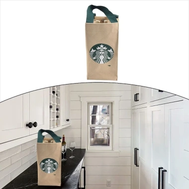 Túi Tote vải Starbucks cho chai nước và cốc - Giá chỉ 73,601₫ 4