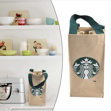 Túi Tote vải Starbucks cho chai nước và cốc - Giá chỉ 73,601₫ 6