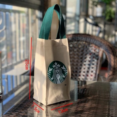 Túi Tote vải Starbucks cho chai nước và cốc - Giá chỉ 73,601₫ 8