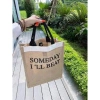 Túi Tote Vintage có đệm đáy giữ form, lót nội thất, thích hợp du lịch biển giá 39.000 VND 4