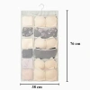 Túi treo 16 ngăn đựng đồ lót – Tiết kiệm không gian tủ quần áo 38x76cm màu ngẫu nhiên 5