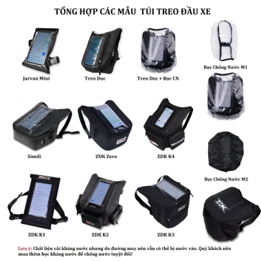 Túi Treo Đầu Xe Máy SIMILI Chống Nước, Cảm Ứng, Xem Bản Đồ, Sạc Đồ, Giá 28.000 VND 2