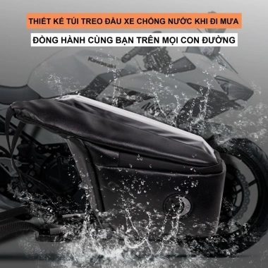 Túi Treo Đầu Xe Máy SIMILI Chống Nước, Cảm Ứng, Xem Bản Đồ, Sạc Đồ, Giá 28.000 VND 3