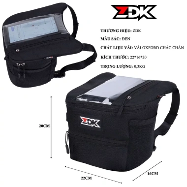 Túi Treo Đầu Xe Máy ZDK Cảm Ứng Xem Bản Đồ Sạc Đựng Đồ Phượt và Chạy Xe Giá 108k 6