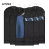 Túi treo DITIPOO PEVA bền, chống bụi, thấm nước - Đen xám, sắp xếp áo khoác, váy