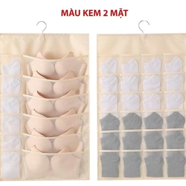Túi treo đồ lót 2 mặt 30 ngăn tiện dụng - Giá chỉ 33.288₫, giảm mạnh 3 Túi treo đồ lót 2 mặt 30 ngăn tiện dụng - Giá chỉ 33.288₫, giảm mạnh 3