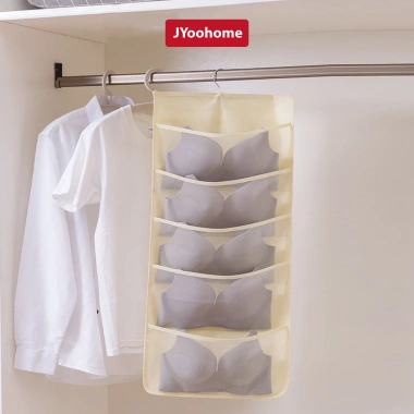 Túi Treo Đồ Lót JYoohome 2 Mặt 30 Ngăn - Giữ Tất, Vớ, Áo Lót, 2 Dây Tiện Lợi 8