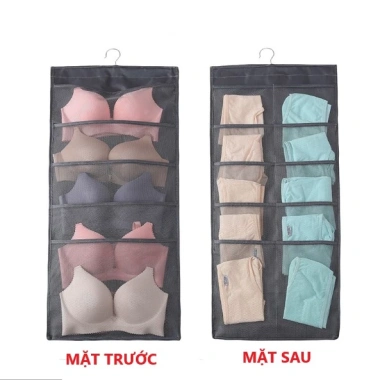 Túi treo đồ lót, tất vớ 2 mặt - Túi treo tủ quần áo nhiều ngăn tiện ích, chỉ 49.000 VND 5