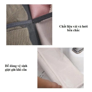 Túi treo đồ lót, tất vớ 2 mặt - Túi treo tủ quần áo nhiều ngăn tiện ích, chỉ 49.000 VND 6