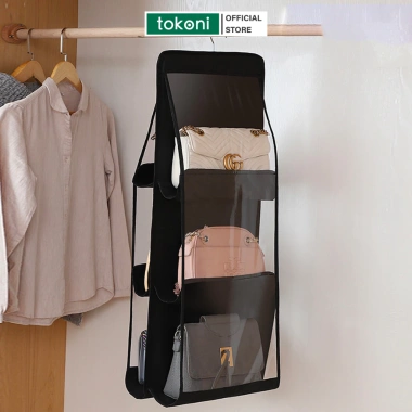 Túi treo JYoohome 6 ngăn chống bụi bẩn cho tủ quần áo, tiện lợi bảo quản đồ 8