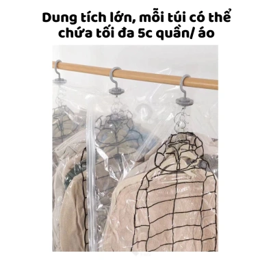 Túi Treo Quần Áo Hút Chân Không Thế Hệ Mới - Chống Ẩm Mốc, Nhỏ Gọn, Giá 49.000đ 5