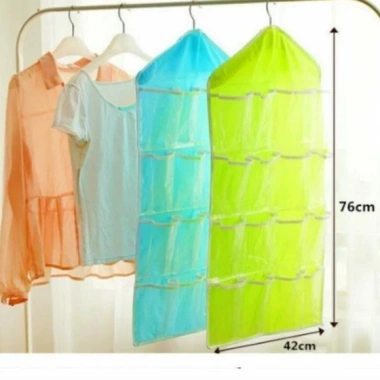 Túi treo tường 16 ngăn tiện ích - Sắp xếp đồ lót, gia đình, tiết kiệm diện tích, giá chỉ 42.900 VND 2