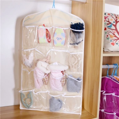 Túi treo tường 16 ngăn tiện ích - Sắp xếp đồ lót, gia đình, tiết kiệm diện tích, giá chỉ 42.900 VND 5