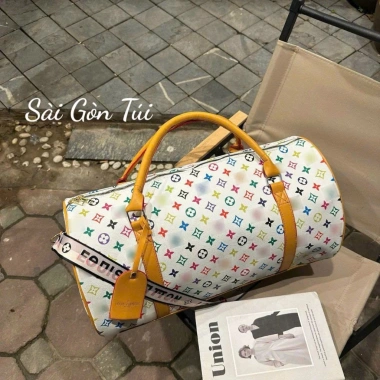 Túi trống du lịch da PU size 50 chống thấm nước, dây đeo chéo Sài Gòn - Giá 185k 6