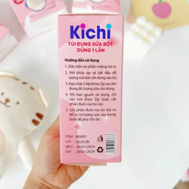 Túi trữ sữa bột Kichilachi 30 túi 50g tiệt trùng Uni Baby - Tiện lợi cho bé