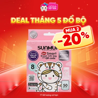 Túi trữ sữa Sunmum 250ml - 50 túi/hộp, bảo quản an toàn, giá ưu đãi 115.000 VND