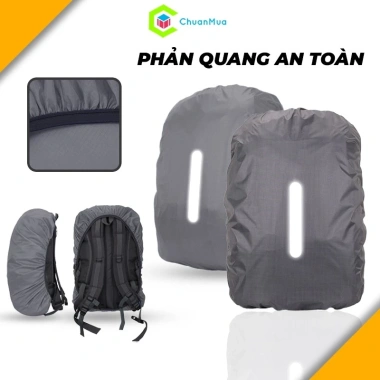 Túi Trùm Balo Chống Thấm Nước Đi Mưa Phản Quang Đa Năng - Khóa Cài Tiện Ích cho Du Lịch và Đi Học 8 Túi Trùm Balo Chống Thấm Nước Đi Mưa Phản Quang Đa Năng - Khóa Cài Tiện Ích cho Du Lịch và Đi Học 8