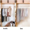 Túi trùm bảo quản quần áo lẻ treo tủ, chống bụi, thấm nước, ẩm, nhựa đa kích thước - Giá 13.000 VND 8