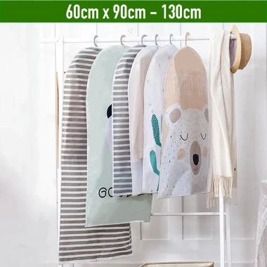 Túi trùm PEVA chống bụi, thấm nước, khoá kéo, treo đồ - Giá chỉ 40.000đ