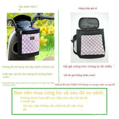 Túi trước xe đạp điện Q7AM, chống nước, đựng áo mưa, bộ sạc - 135.262₫ 6