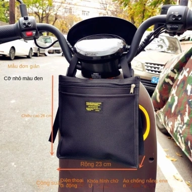 Túi trước xe đạp điện Q7AM, chống nước, đựng áo mưa, bộ sạc - 135.262₫ 7